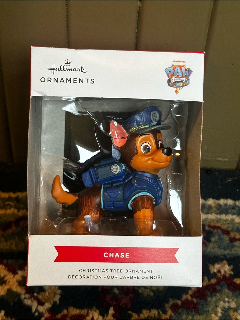 Hallmark PAW Patrol Chase Ornament in Blue and Brown